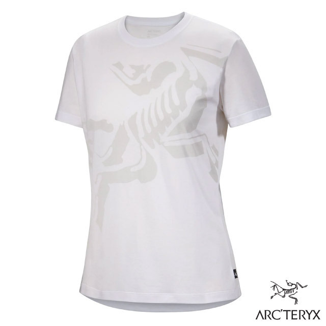 【ARCTERYX 始祖鳥】女 Bird Cotton 100%純棉短袖圓領衫.T恤/X000008136 白光白✿30E010